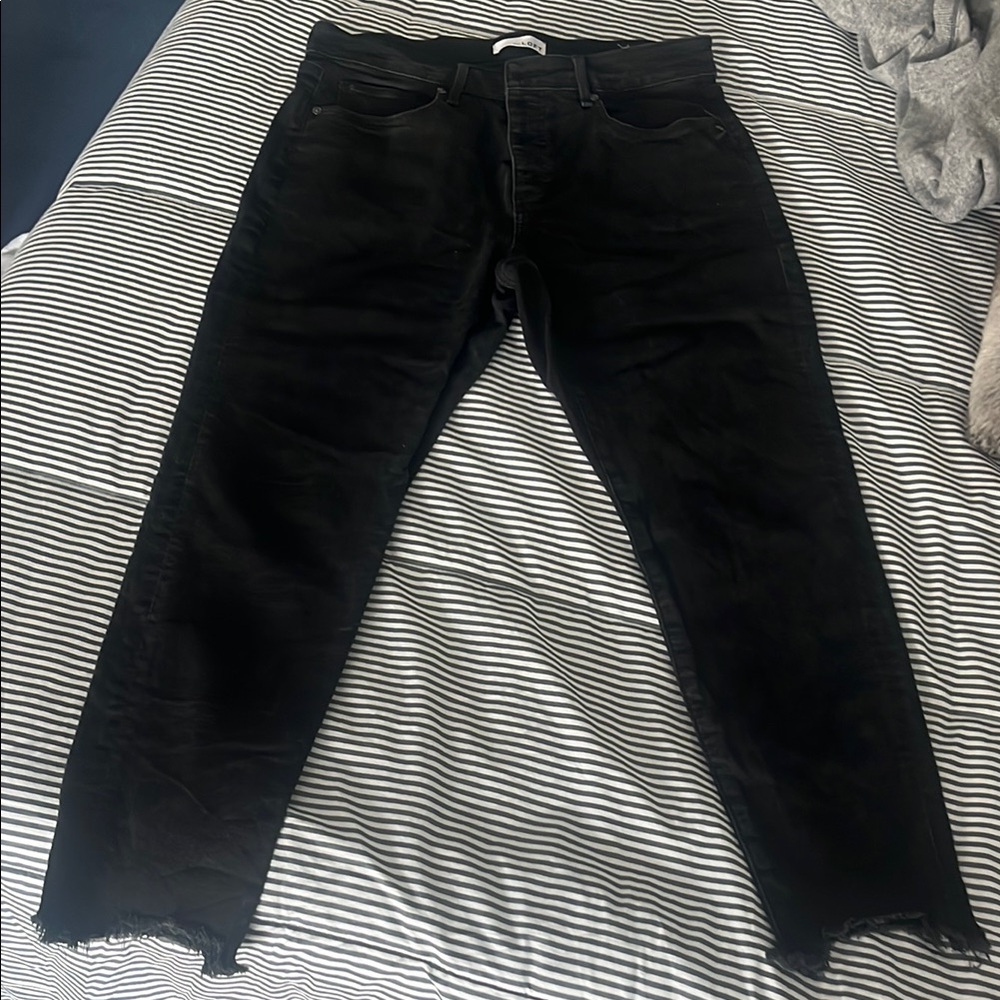 Loft 12 black jeans nwot